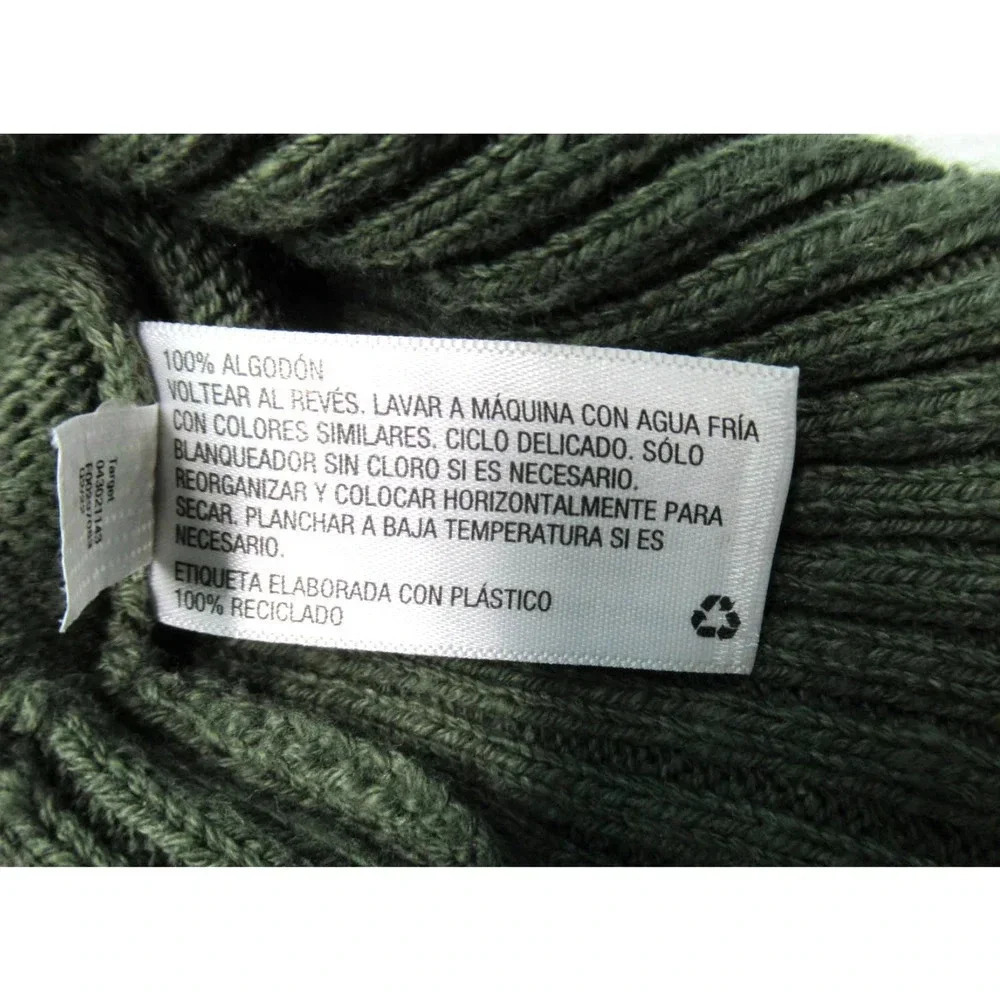 Goodfellow & Co Cowl Neck Ribbed Knit Pullover Sweater Men’s Size Large Green - Picture 5 of 5